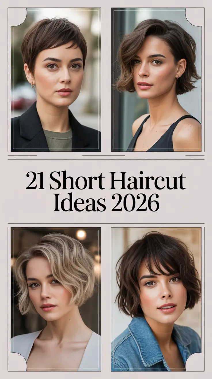 Short Haircut Ideas 2026: Modern Styles For Every Face Shape