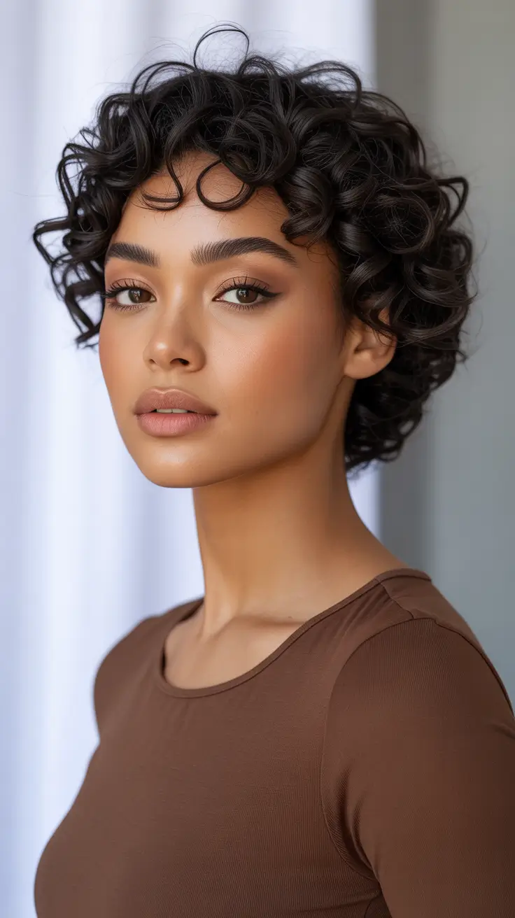 Stylish Short Haircuts 2026 Defined Ringlet Crop For Natural Curls