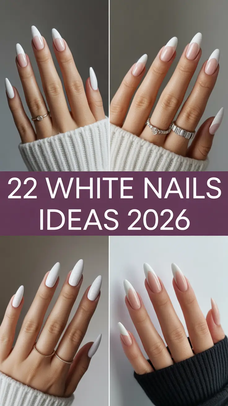 White Nails Ideas 2026: Modern Designs for Short and Long Nails