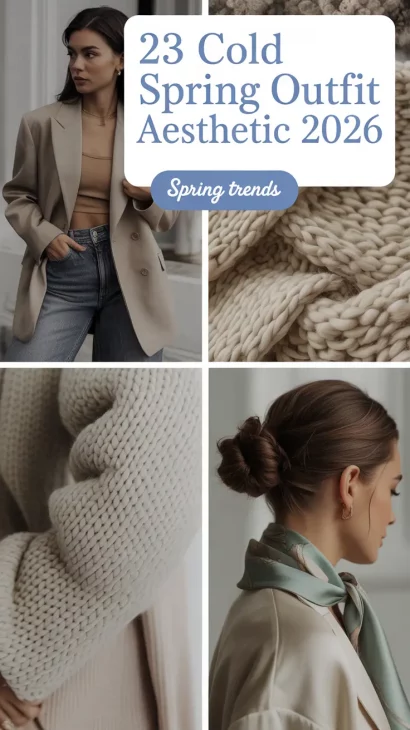 Cold Spring Outfit Aesthetic 2026: Cozy Yet Stylish Layered Looks