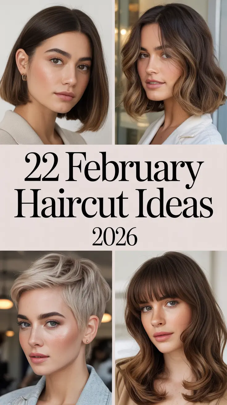 February Haircut Ideas 2026: Trendy Short, Long & Mid Length Styles