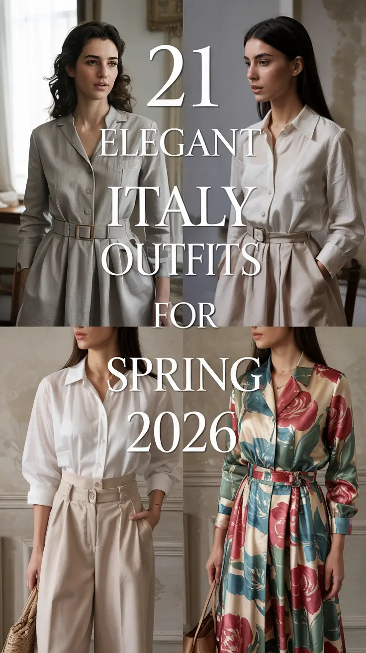Elegant Italy Outfits For Spring 2026 - Street Style Ideas For March And April