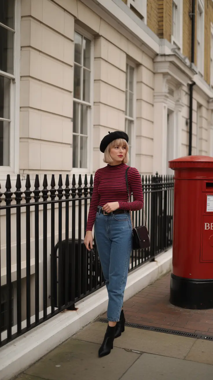 best london spring outfit 2026 - French Girl Stripes With A London Edge