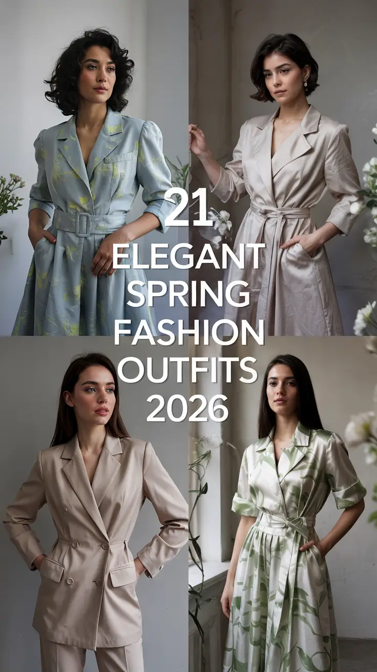 Elegant Spring Fashion Outfits 2026 - Chic Outfit Ideas For Every Day