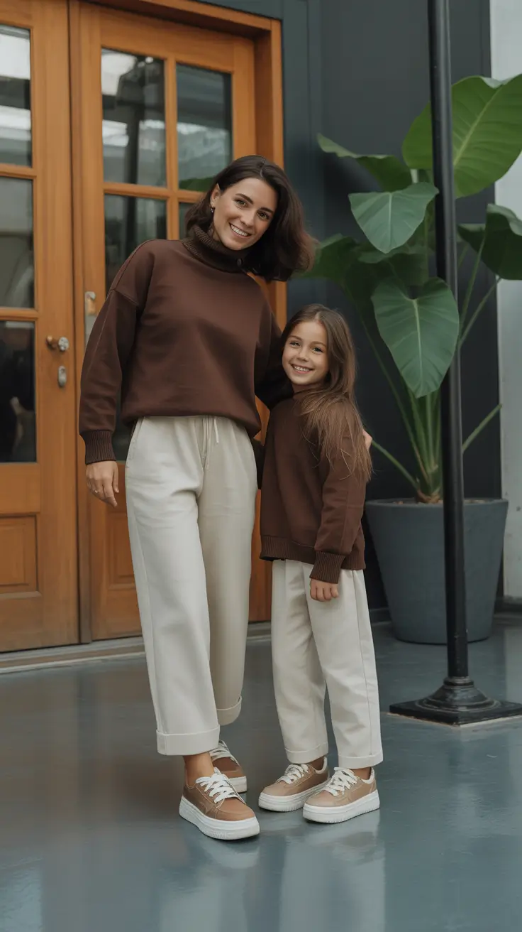 chic spring mom outfits 2026 - Soft Matching Neutrals That Feel Polished And Cozy