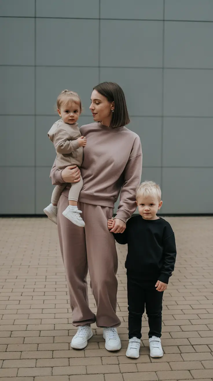 chic spring mom outfits 2026 - Mocha Matching Set For Quiet Luxury Days