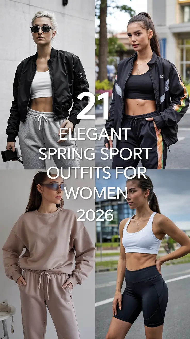 Elegant Spring Sport Outfits for Women 2026: Stylish & Comfortable Looks