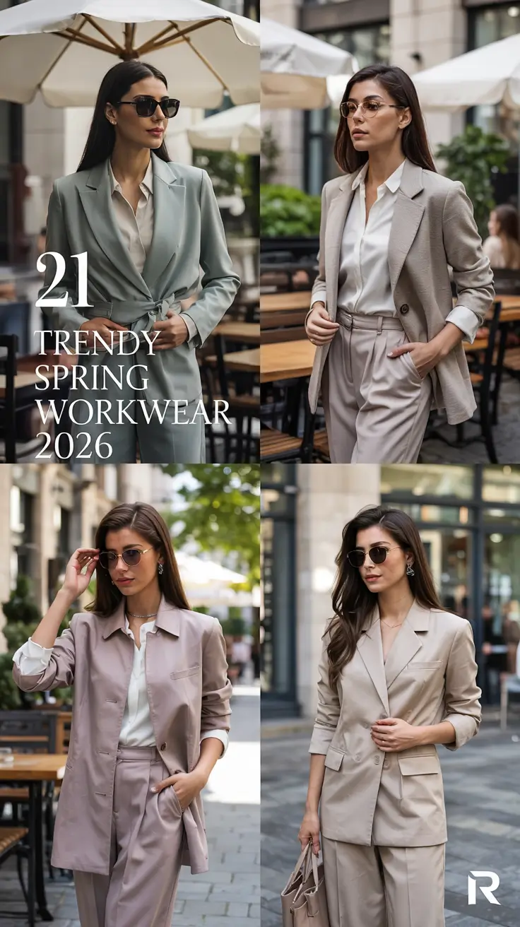 Trendy Spring Workwear 2026 - Business Casual Outfit Ideas For Women