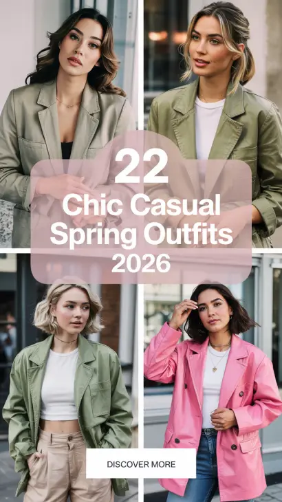 Chic Casual Spring Outfits 2026: Effortless Everyday Style Ideas