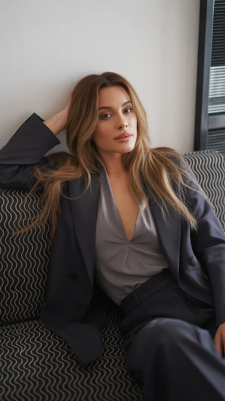 new spring caramel hair color 2026 Soft Caramel Layers With A Relaxed, Lived-In Finish