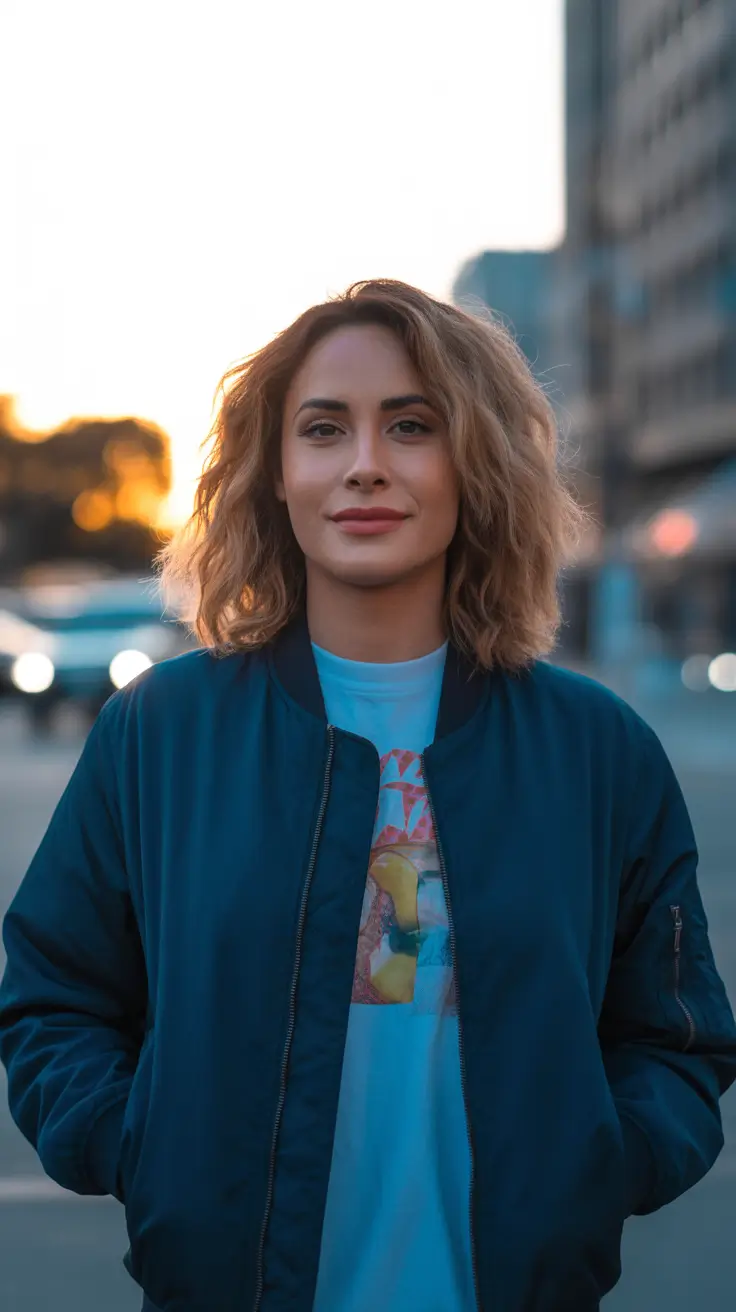 new spring caramel hair color 2026 City-Sunset Caramel Bob With Airy Texture