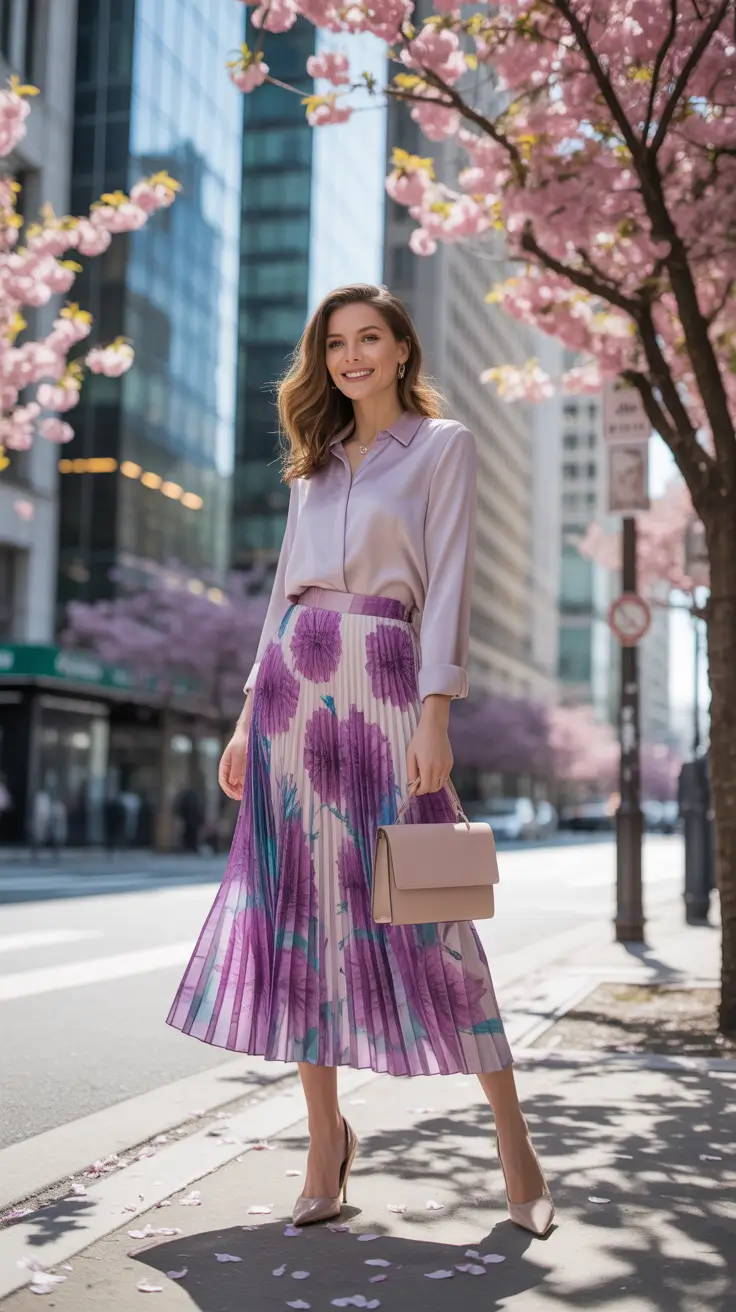 trendy spring date night outfit 2026 Blooming Romance In Soft Pastels