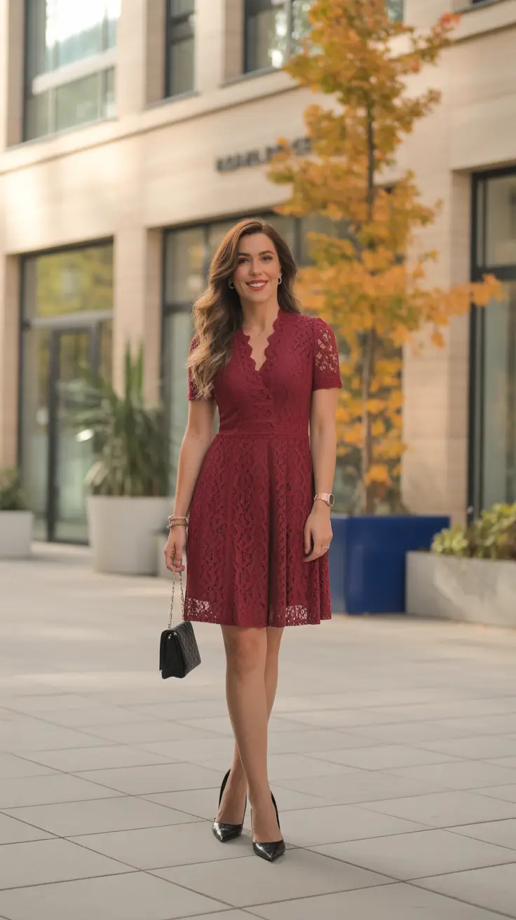 trendy spring date night outfit 2026 Timeless Lace For A Classic Spring Evening