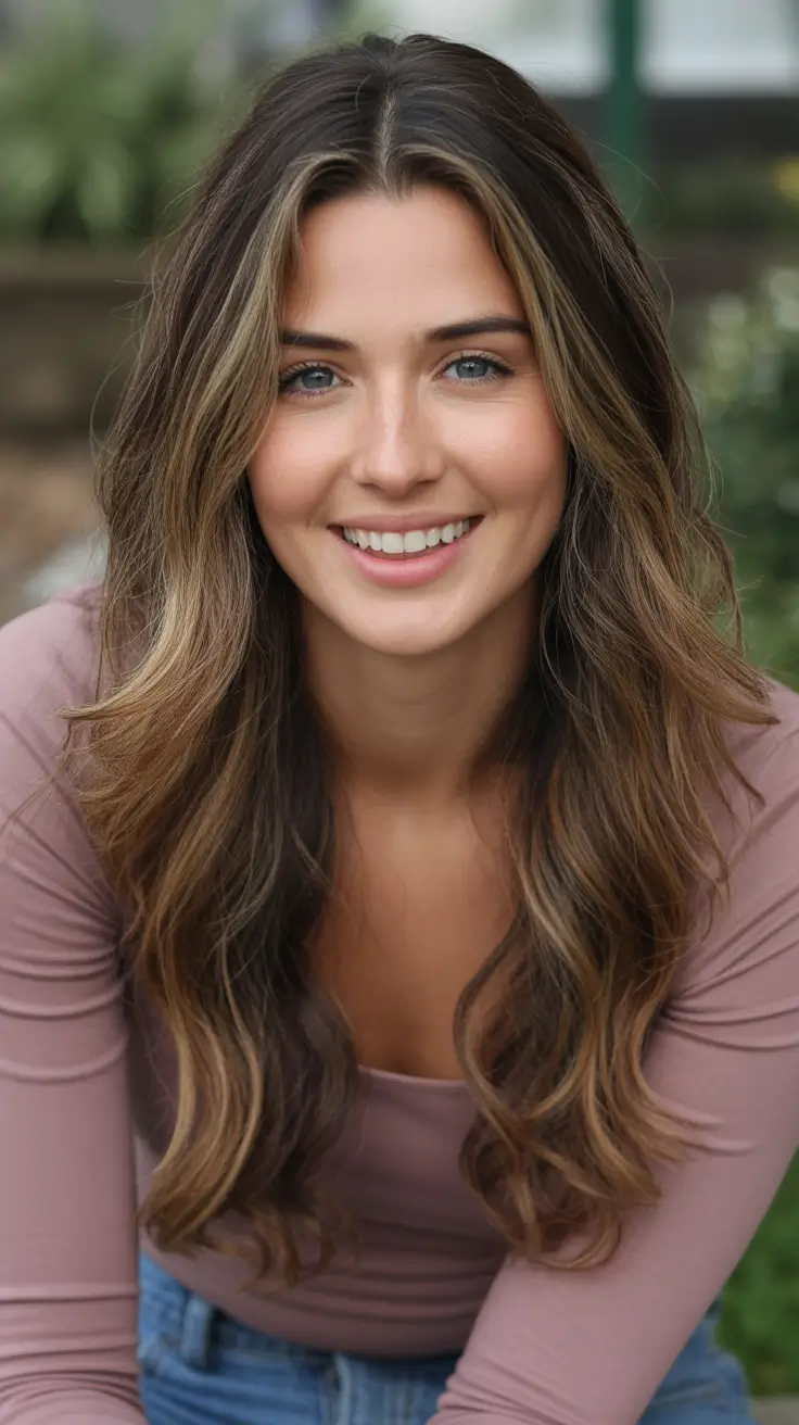 trendy spring hair color ideas 2026 to look younger + Mocha Brunette With Honey Face Frame