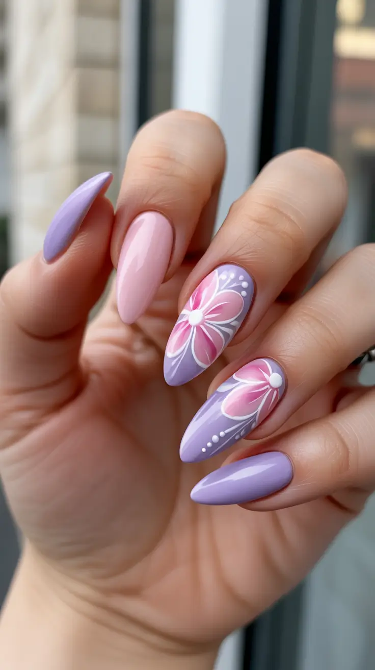 spring stiletto nails 2026 Soft Lavender Bloom Stiletto Nails For A Fresh Spring Mood