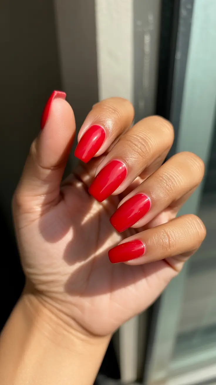 summer nail colors ideas 2026 Classic Red Reimagined For Hot Summer Days
