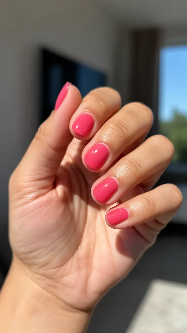 summer nail colors ideas 2026 Playful Pink That Feels Like Summer Mornings